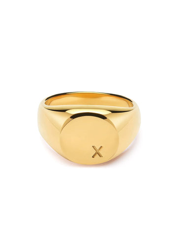 Nialaya Women's Ring Women's Limited Edition X Engraved Ring